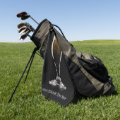 Aangepast tekstglas voor bier golfhanddoek (Groen)