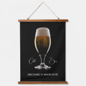 Aangepast tekstglas voor bier hangend wandkleed (Voorkant)