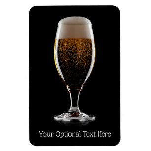 Aangepast tekstglas voor bier magneet