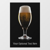 Aangepast tekstglas voor bier raamsticker (Vel)