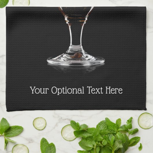 Aangepast tekstglas voor bier theedoek (Gevouwen)