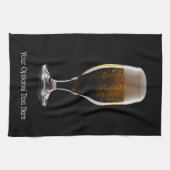 Aangepast tekstglas voor bier theedoek (Horizontaal)