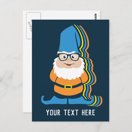 Aangepast tekstgnoom briefkaart (Voorkant / Achterkant)