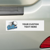 Aangepast tekstGolf Bumpersticker (Op auto)