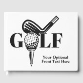 Aangepast tekstGolf Gastenboek (Voorkant)
