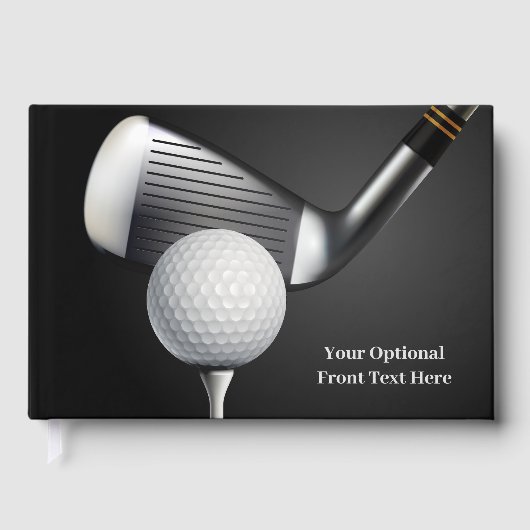 Aangepast tekstGolf Gastenboek (Voorkant)