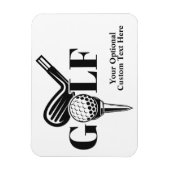 Aangepast tekstGolf Magneet (Verticaal)