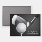 Aangepast tekstGolf Magneet (Voorkant / Achterkant)