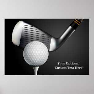 Aangepast tekstGolf Poster