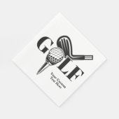 Aangepast tekstGolf Servet (Hoek)