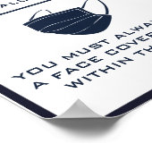 Aangepast tekstmasker + zakelijke kennisgeving ver poster (Hoek)