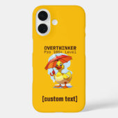 Aangepast tekstoverdenkerontwerp Case-Mate iPhone case (Achterkant)