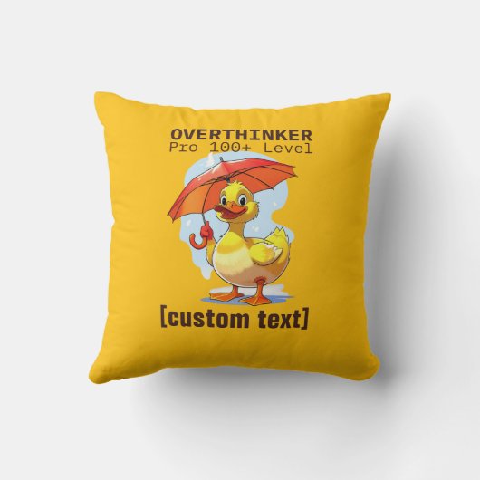 Aangepast tekstoverdenkerontwerp kussen (Achterkant)