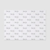 Aangepast tekstpatroon bedankt tissuepapier (Voorkant)