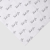 Aangepast tekstpatroon bedankt tissuepapier (Detail)