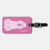 Aangepast tekstroze gereedschap bagagelabel (Voorkant horizontaal)