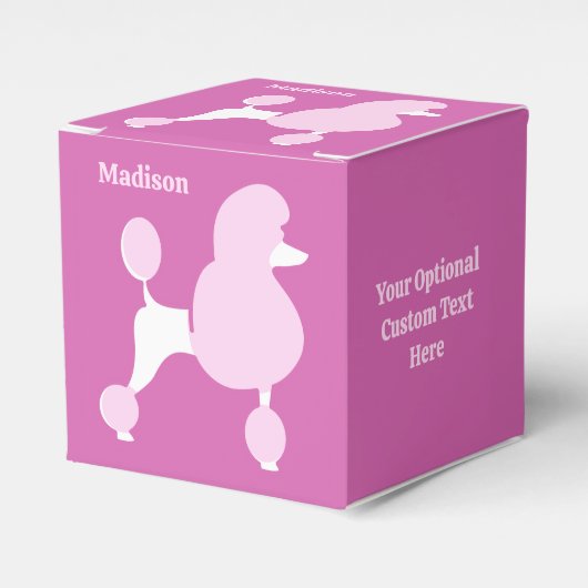 Aangepast tekstroze gereedschap bedankdoosjes (Voorkant Zijde)