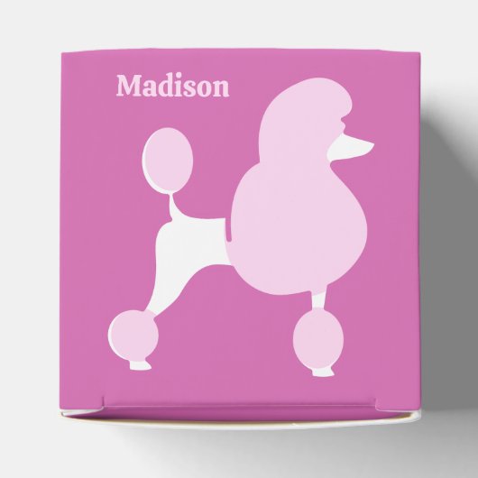 Aangepast tekstroze gereedschap bedankdoosjes (Bovenkant)