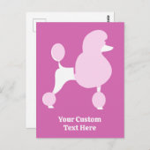 Aangepast tekstroze gereedschap briefkaart (Voorkant / Achterkant)