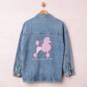 Aangepast tekstroze gereedschap denim jacket (Hangar)