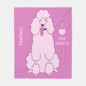 Aangepast tekstroze gereedschap fleece deken (Voorkant)