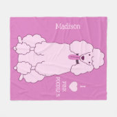 Aangepast tekstroze gereedschap fleece deken (Voorkant (Horizontaal))