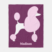 Aangepast tekstroze gereedschap fleece deken (Voorkant)