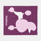 Aangepast tekstroze gereedschap fleece deken (Voorkant (Horizontaal))