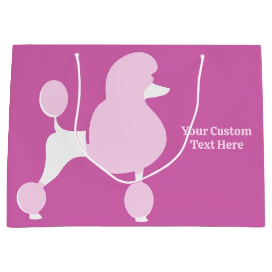 Aangepast tekstroze gereedschap groot cadeauzakje (Voorkant)