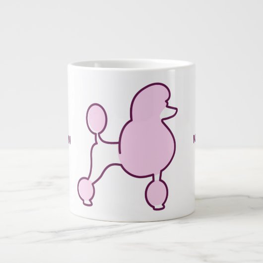 Aangepast tekstroze gereedschap grote koffiekop (Voorkant)