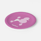 Aangepast tekstroze gereedschap papieren bordje (Gekanteld)