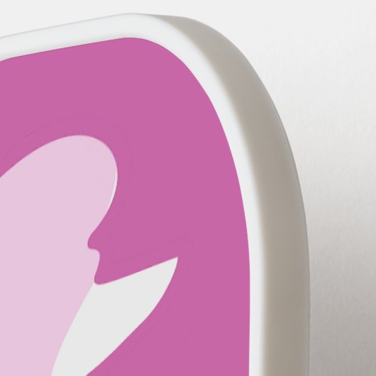 Aangepast tekstroze gereedschap pickleball paddle (Links Detail)