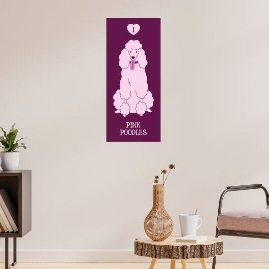 Aangepast tekstroze gereedschap poster (Woonkamer 3)