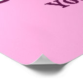 Aangepast tekstroze gereedschap poster (Hoek)