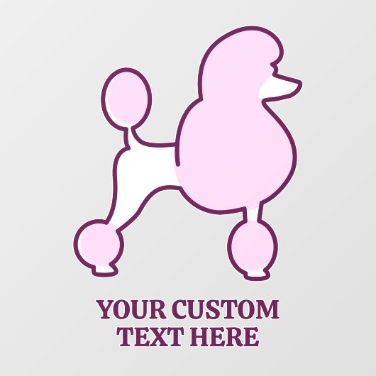 Aangepast tekstroze gereedschap raamsticker (Vel)