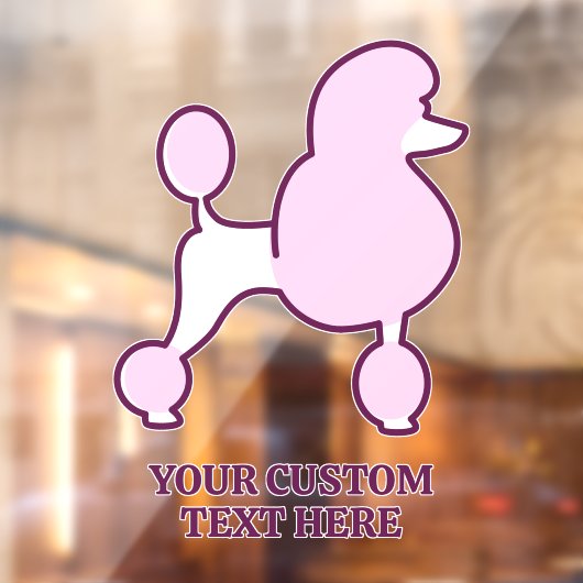 Aangepast tekstroze gereedschap raamsticker (Vel 2)