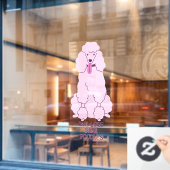 Aangepast tekstroze gereedschap raamsticker (Cafe Raam)