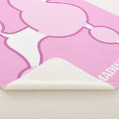 Aangepast tekstroze gereedschap sherpa deken (3/4)