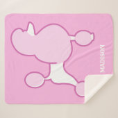 Aangepast tekstroze gereedschap sherpa deken (Voorkant (horizontaal))