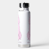 Aangepast tekstroze gereedschap waterfles (Rechts)