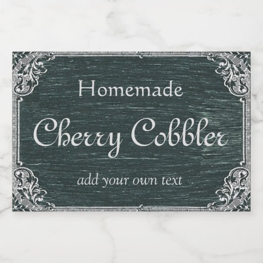  aangepast tekstschoolbord voedselcontainer etiket (Enkel label)