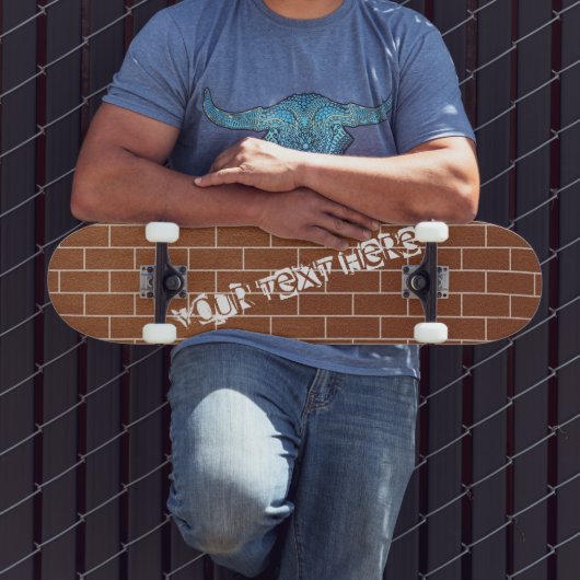 Aangepast tekstskateboard - Een brick-muur Persoonlijk Skateboard (Buiten 3)