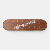 Aangepast tekstskateboard - Een brick-muur Persoonlijk Skateboard (Horizontaal)