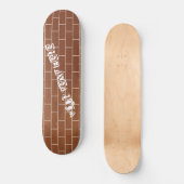 Aangepast tekstskateboard - Een brick-muur Persoonlijk Skateboard (Voorkant)