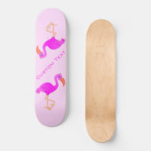 Aangepast tekstskateboard - Roze lamingos Persoonlijk Skateboard (Voorkant)
