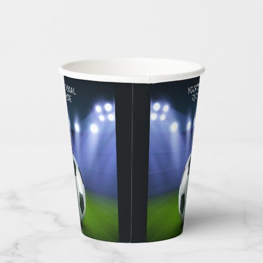 Aangepast tekststadion papieren bekers (Rechts)