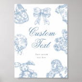 Aangepast teksttabelteken van Toile de Jouy Poster (Voorkant)