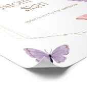 Aangepast tekstteken voor Butterfly Poster (Hoek)