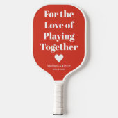 Aangepast tekstvak pickleball paddle (Achterkant)