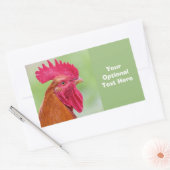 Aangepast tekstvak rechthoekige sticker (Envelop)